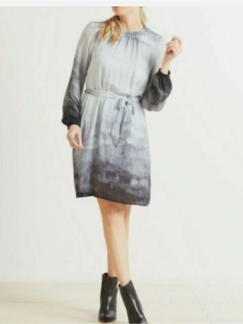 cloth & stone Light Gray mini dress